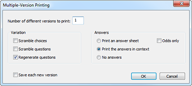 Print the assignment
